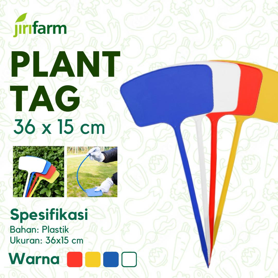 JIRIFARM - Plant Tag 36x15 Name Label - Label Penanda Tanaman Tebal, Thick Model Tee - T Warna Warni