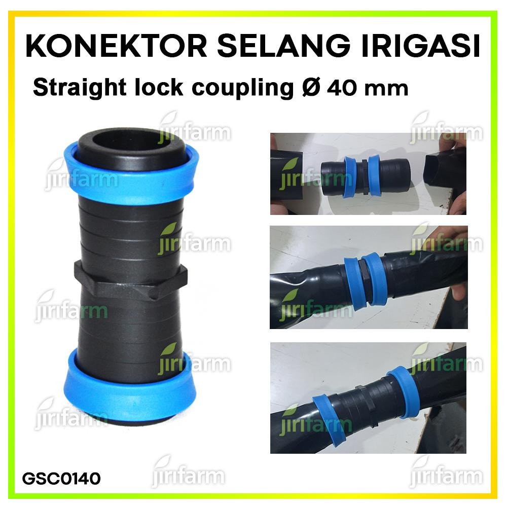 Konektor Selang Irigasi pertanian Ø 40 mm Straight Lock Coupling