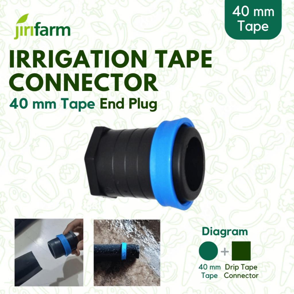 JIRIFARM - Irrigation Tape Connector 40mm / Konektor Selang Irigasi End Cap Plug 40 mm