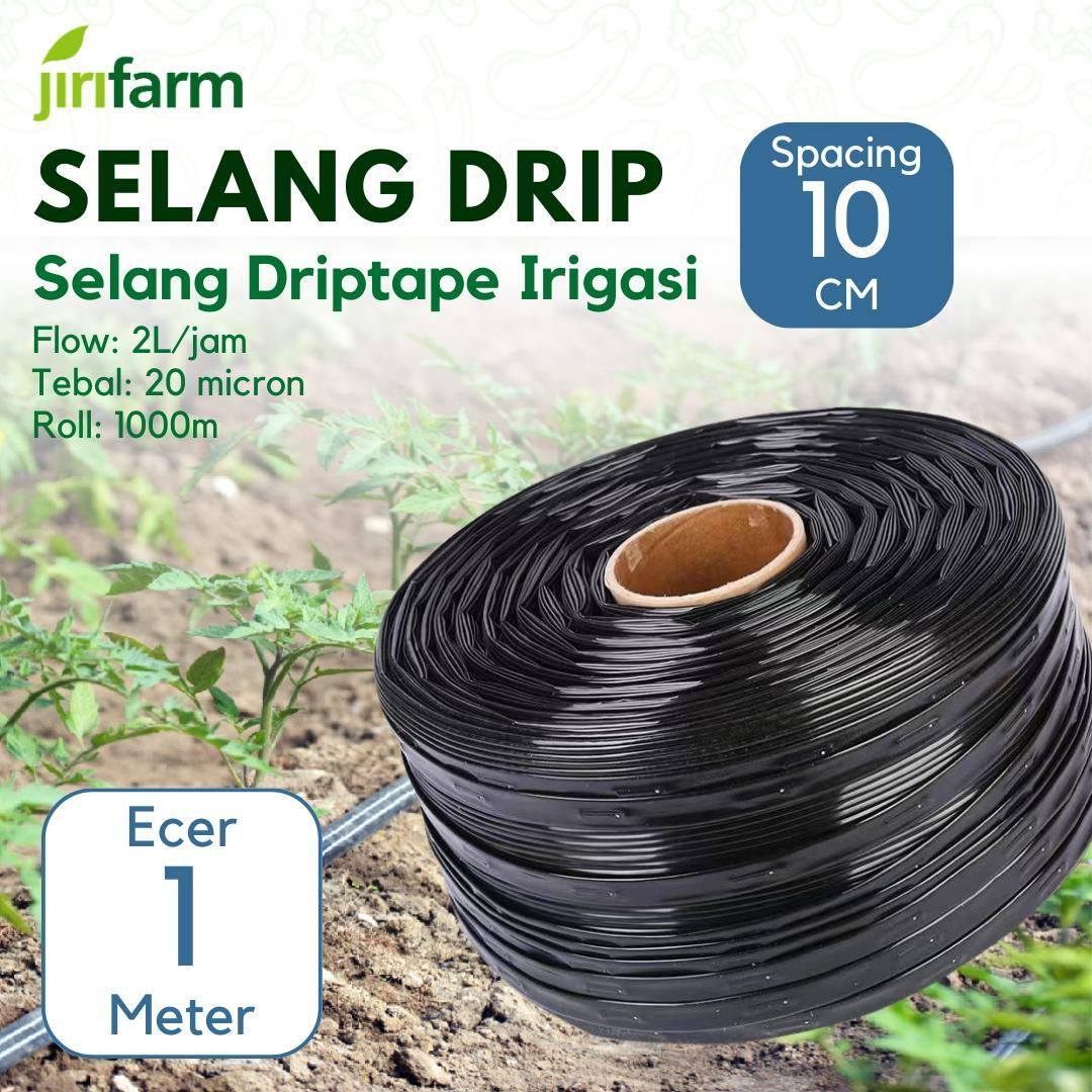 JIRIFARM - Selang Driptape DT0116 Tebal 0.2mm, Jarak lubang 10 cm untuk Drip