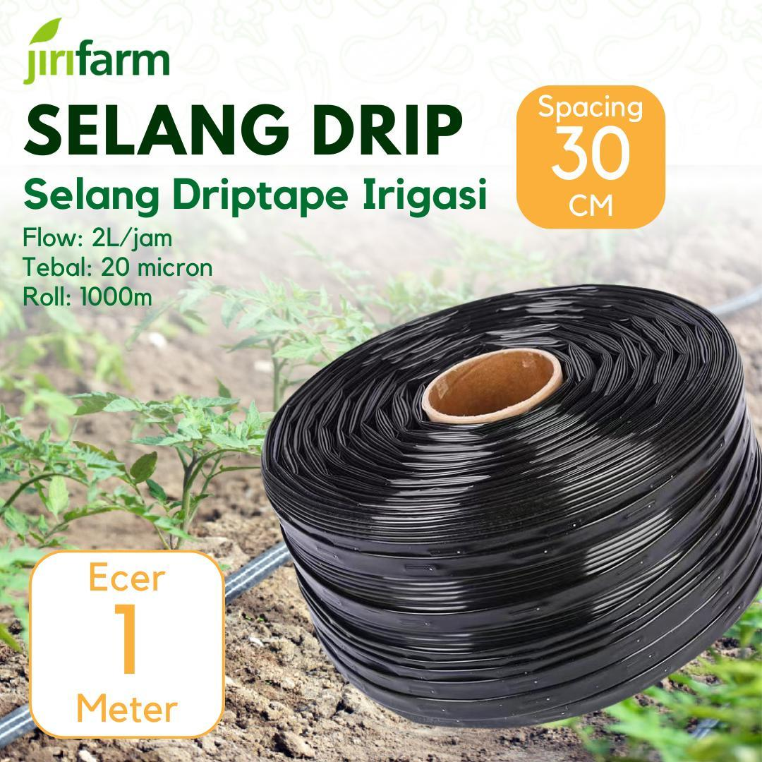 JIRIFARM - Selang Driptape DT0116 Tebal 0.2mm, Jarak lubang 30 cm untuk Drip