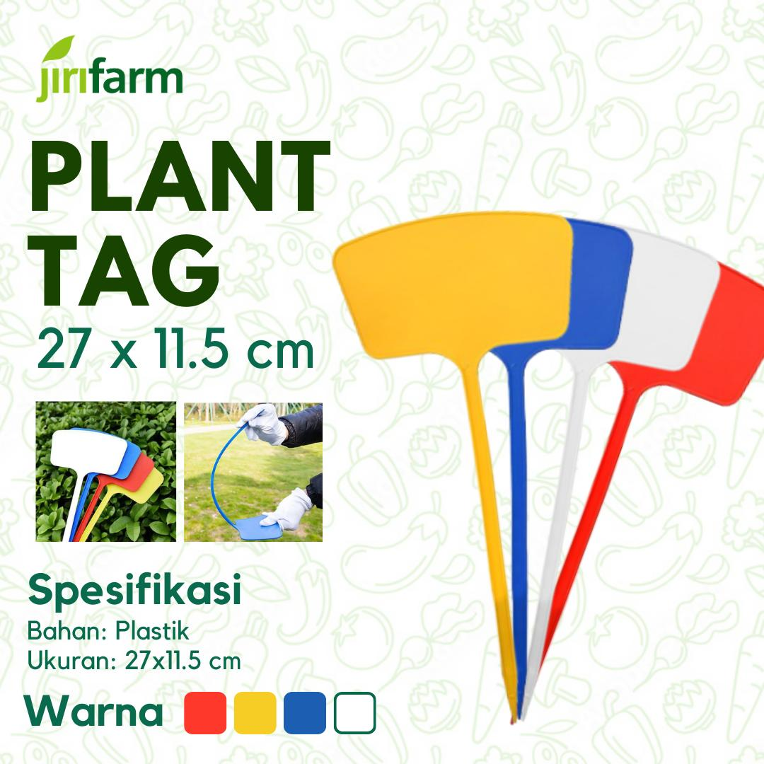 JIRIFARM - Plant Tag 27x11 Name Label - Label Penanda Tanaman Tebal, Thick Model Tee - T Warna Warni