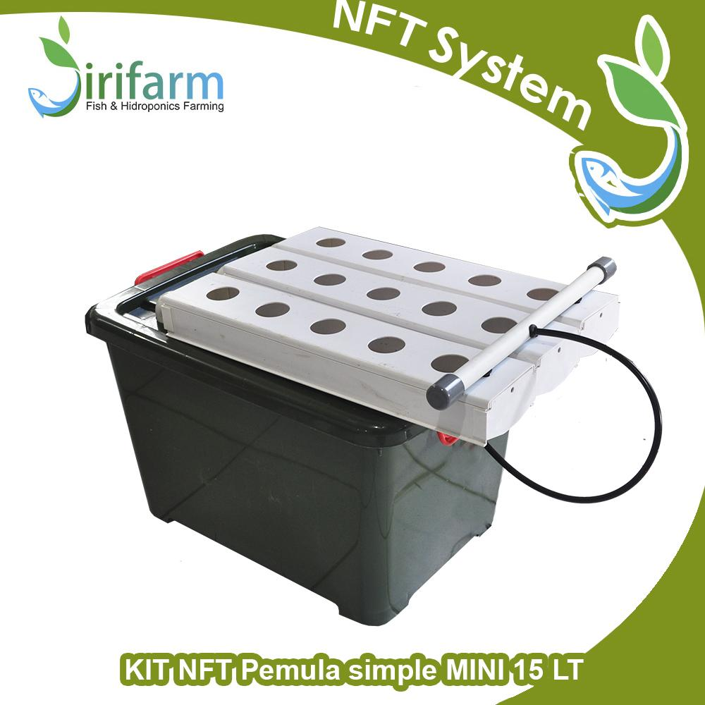 Jirifarm (09033) Paket Starterkit Hidroponik NFT Talang 15 Lubang Tanam