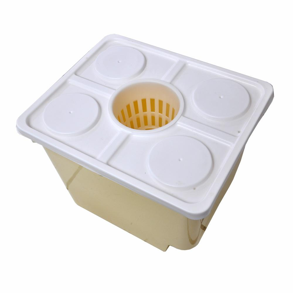 Paket 6 Pcs Box Dutch Bucket 14.5 Liter Dengan Tutup dan Netpot