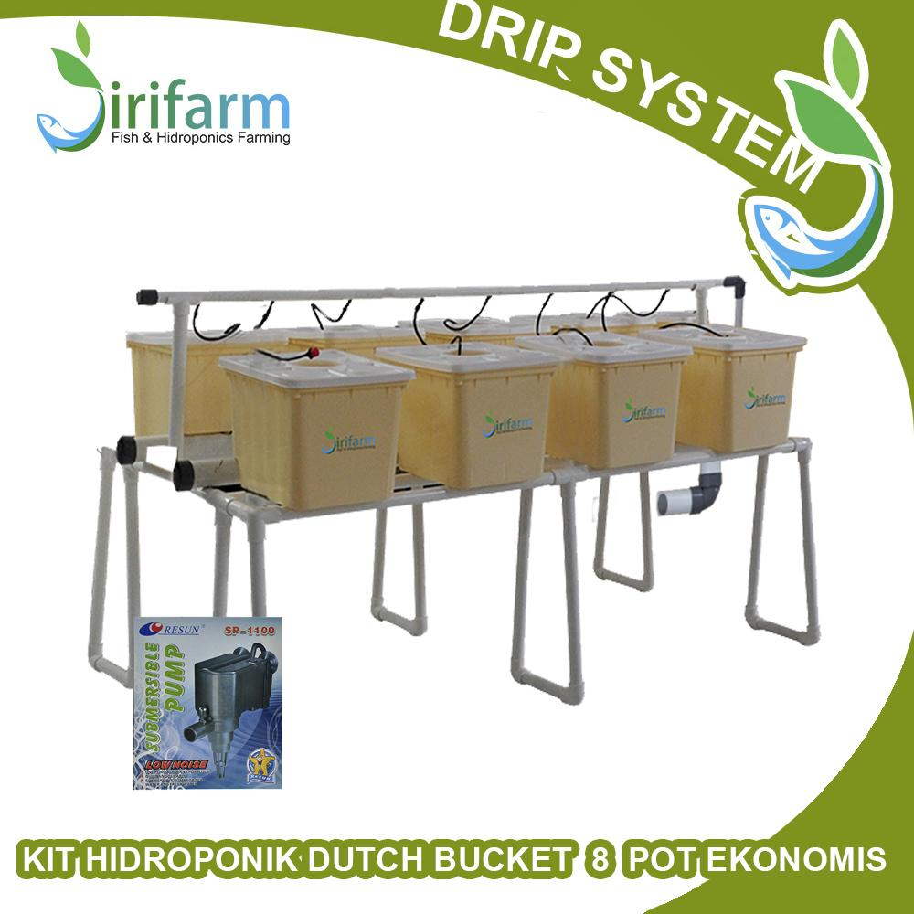 READY! Jirifarm Paket DRIP Hidroponik Dutch Bucket drip 8 LT Ekonomis