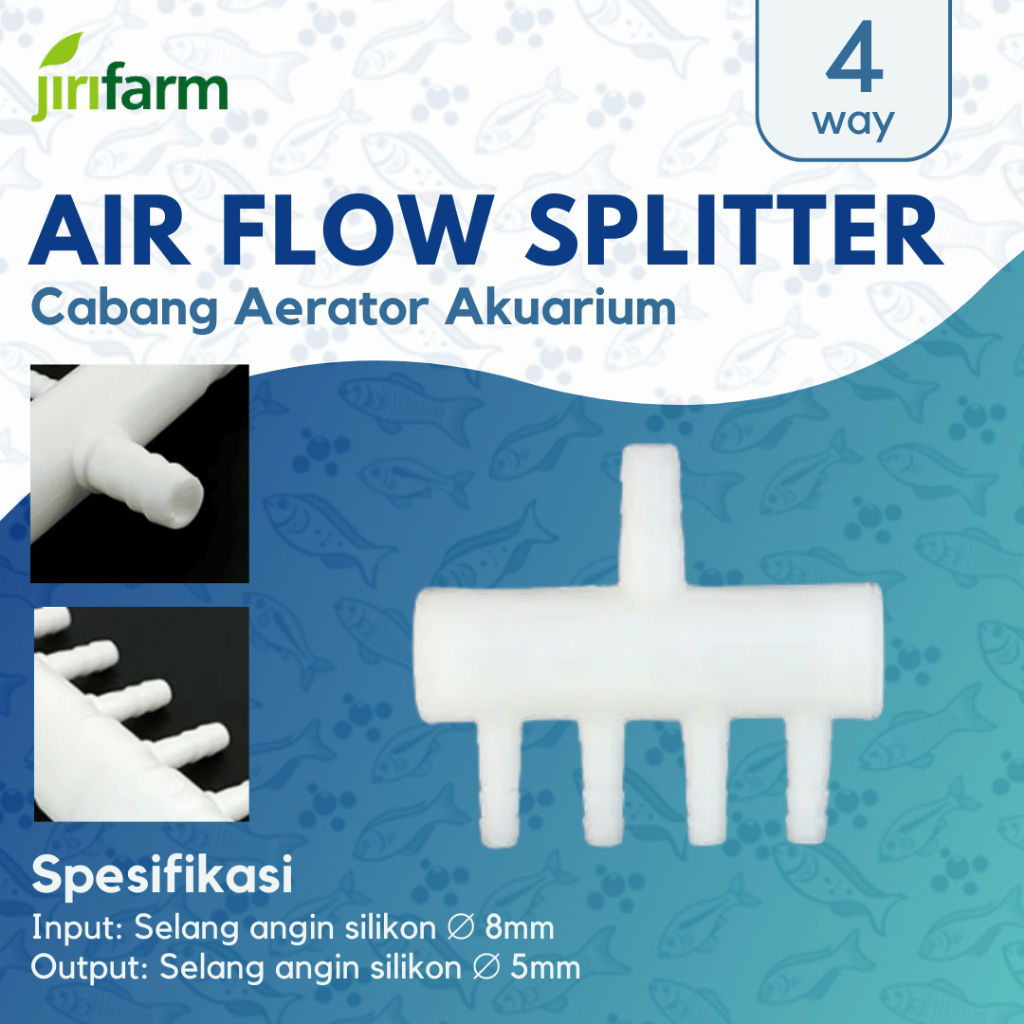 JIRIFARM - Air Flow Divider Valve | Keran Pembagi Udara Aerator Cabang 4, 6 , 8 , 10
