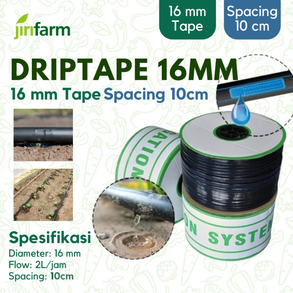 JIRIFARM - DT0116201020, Selang Driptape Tebal 0.2mm, Jarak Lubang 10 cm